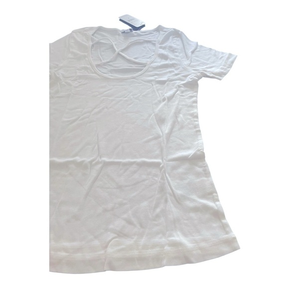 SPLENDID X 1 Cross Front Tee in WHITE - Picture 9 of 9
